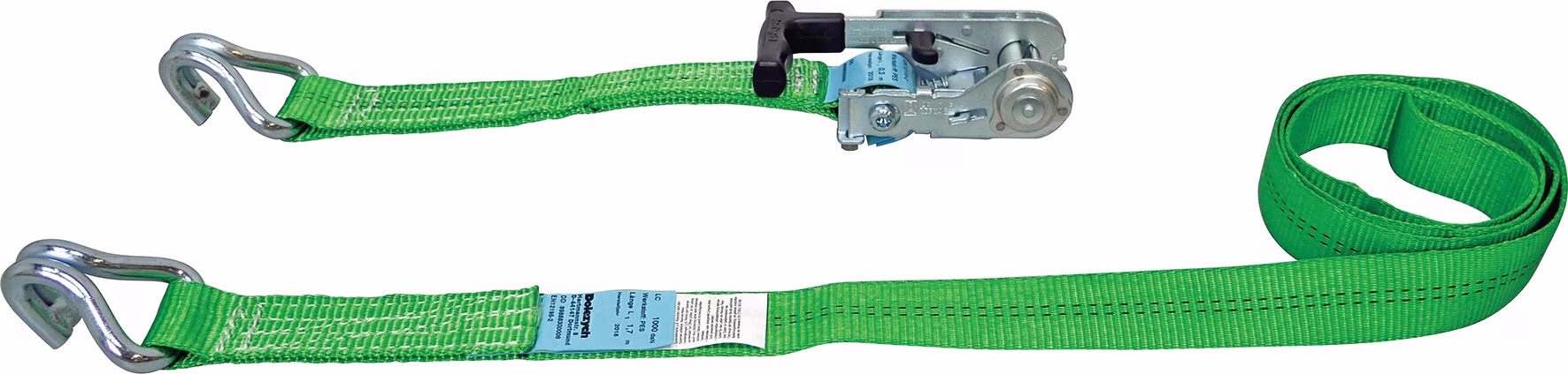 Zurrgurt DIN EN 12195-2 mit DoRapid-Druckratsche + Profilhaken LC U 2000 daN DOLEZYCH
