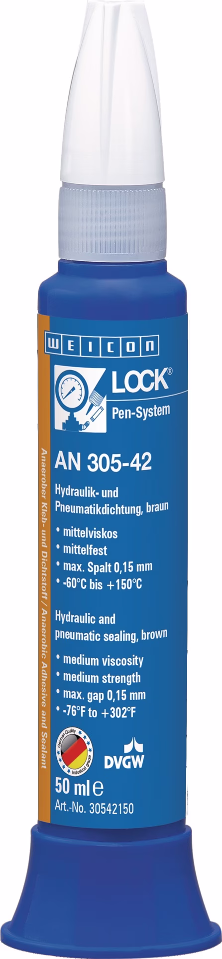 Hydraulik-/Pneumatikdichtung WEICONLOCK AN 305-42 mf.mv.braun 50 ml Pen