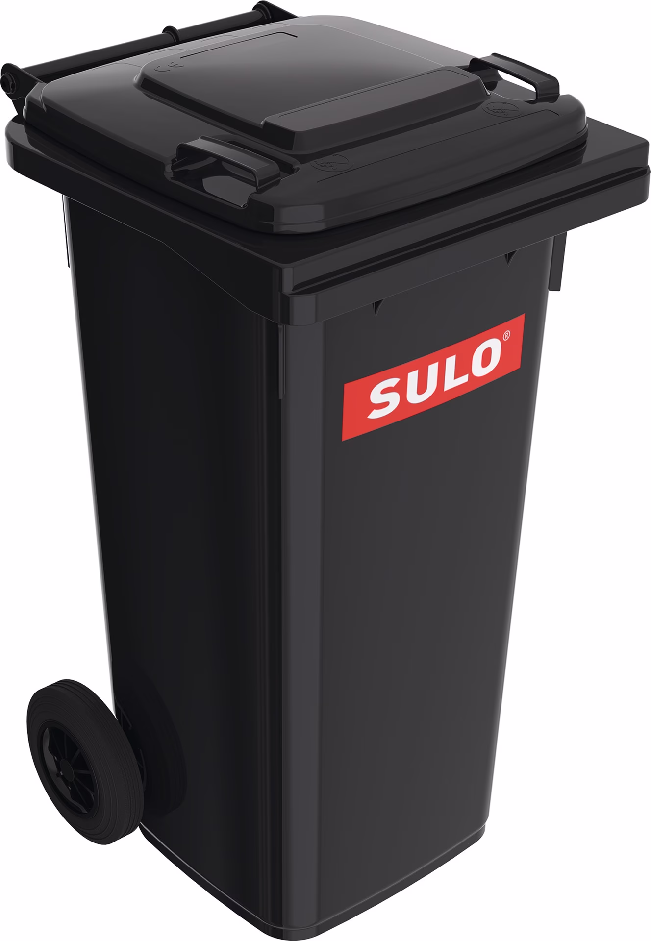 Müllgroßbehälter 120l HDPE anthrazitgrau fahrbar,n.EN 840