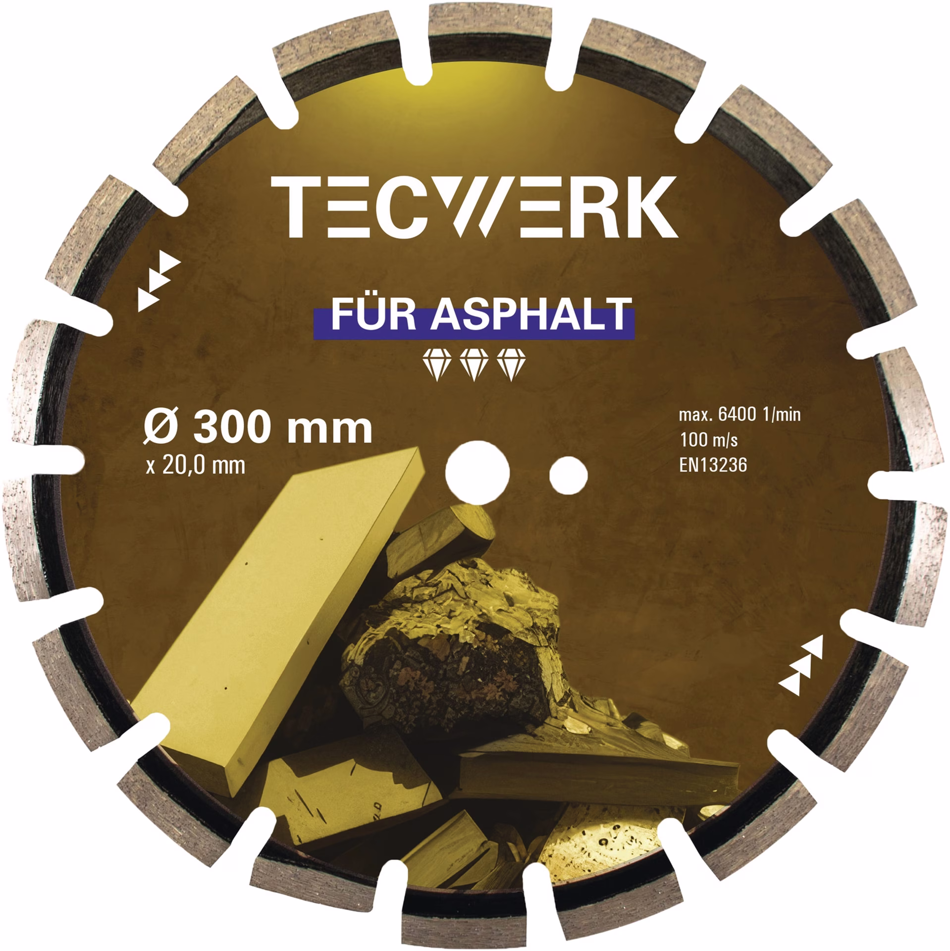 Diamanttrennscheibe ASPHALT Seg.-H.10mm TW