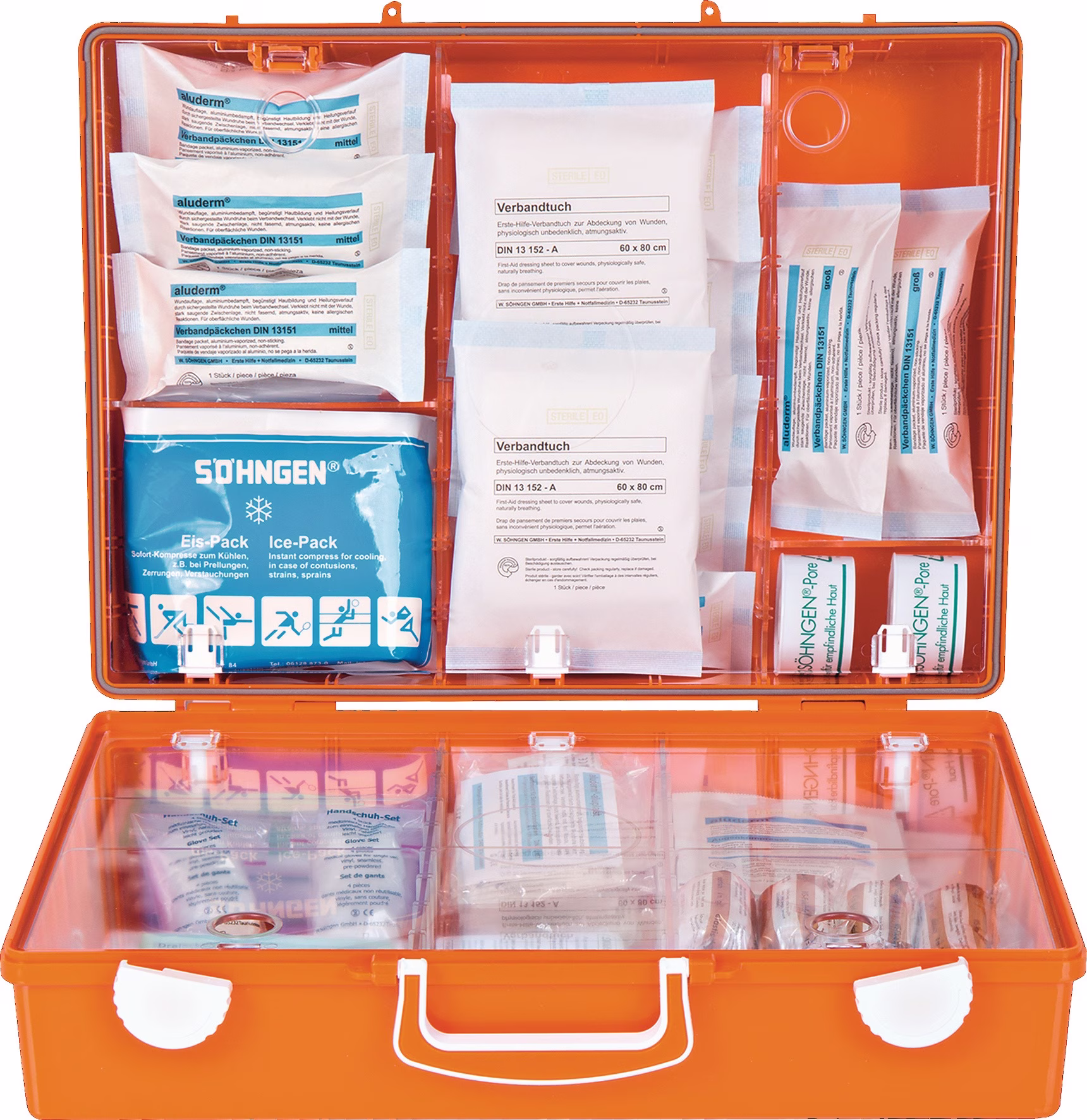 Erste Hilfe Koffer EUROPA II B400xH300xT150ca.mm orange