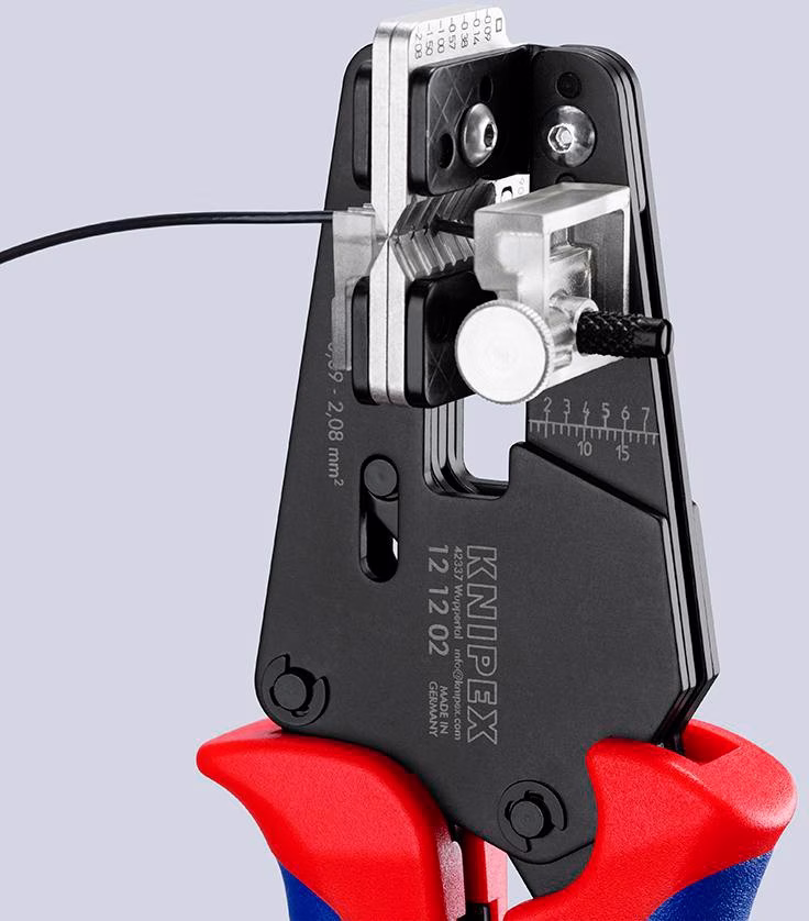 Präzisionsabisolierzange L.195mm 0,03-2,08 (AWG 32-14)mm²