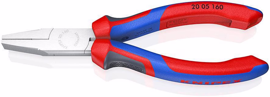 Flachzange DIN ISO 5745 Gesamt-L.160mm verchr.Comfort-Griff