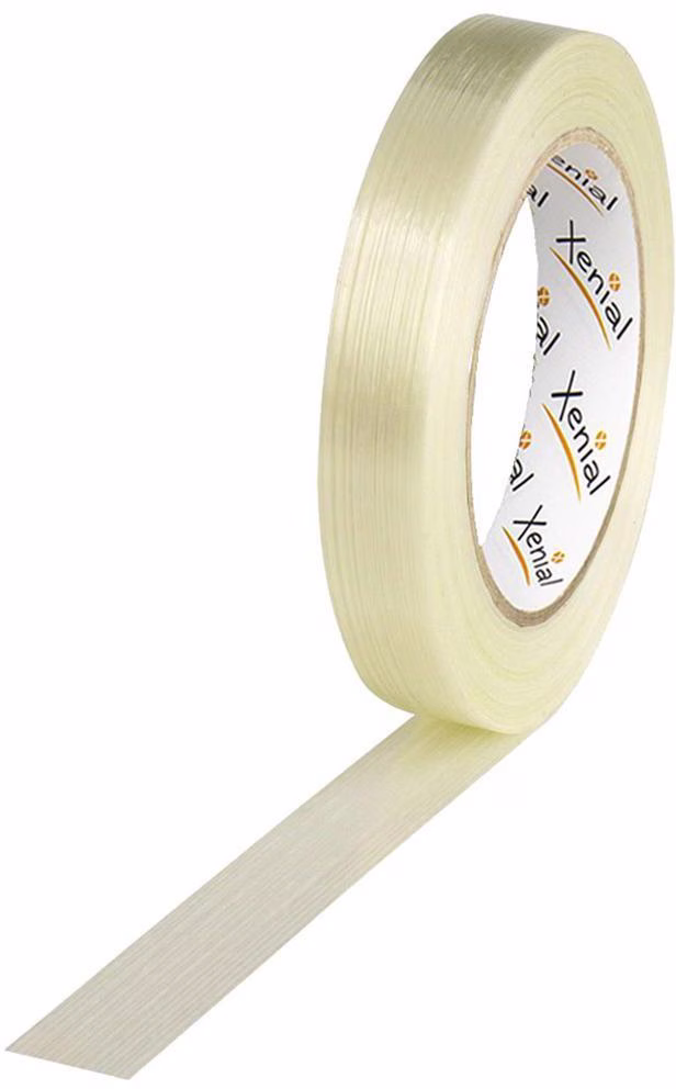 Filamentklebeband m.Längsfaden Breite 19mm Länge 50m S.100µ transparent