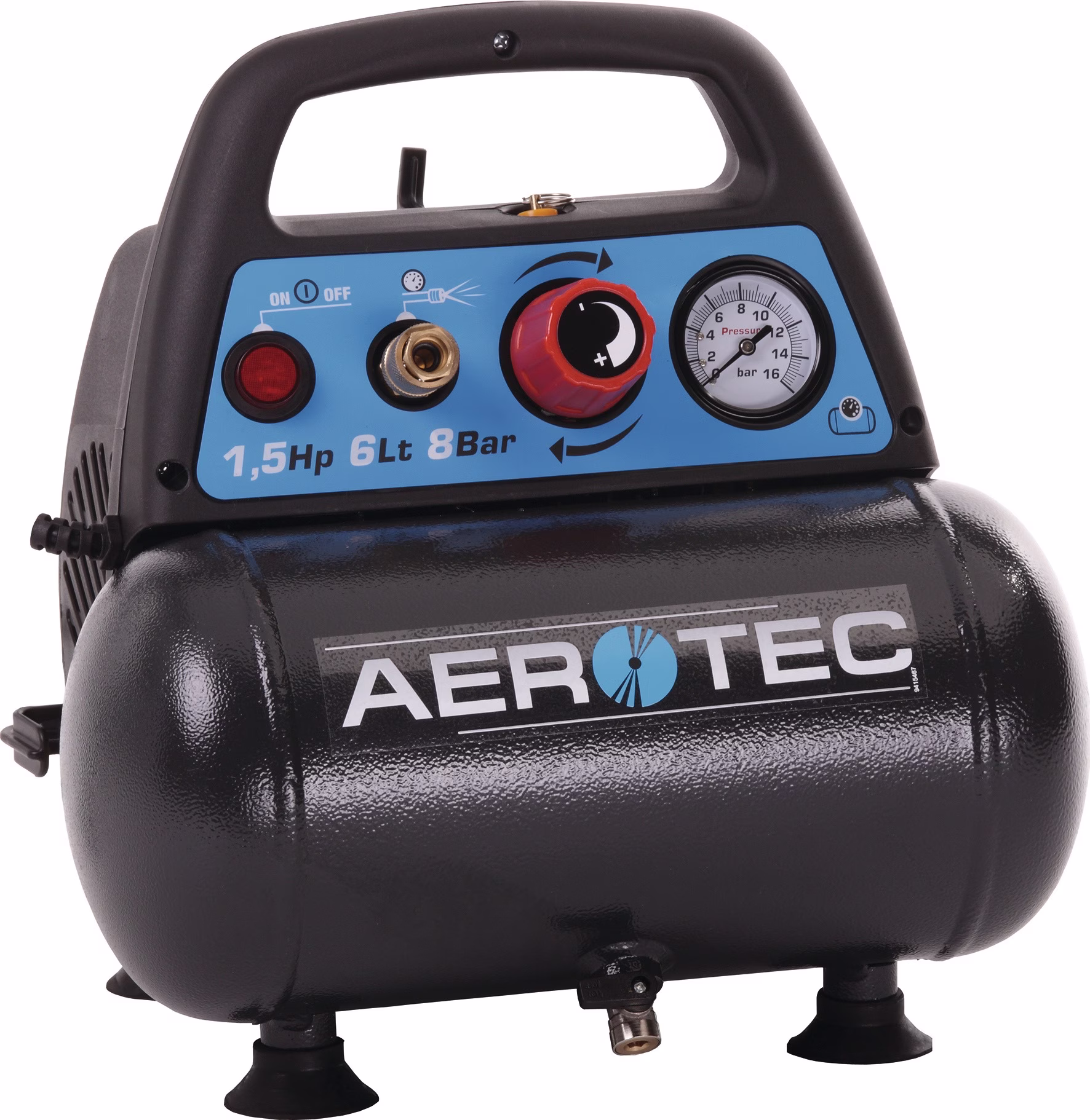 Kompressor Aerotec Airliner 6 200l/min 8bar 1,1 kW 230 V,50 Hz 6l