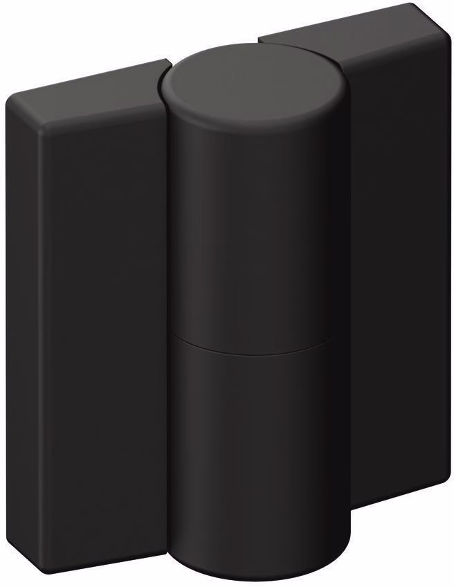 Scharnier DIN B.47mm PA m.Metalleinleger tiefschwarz,ma
