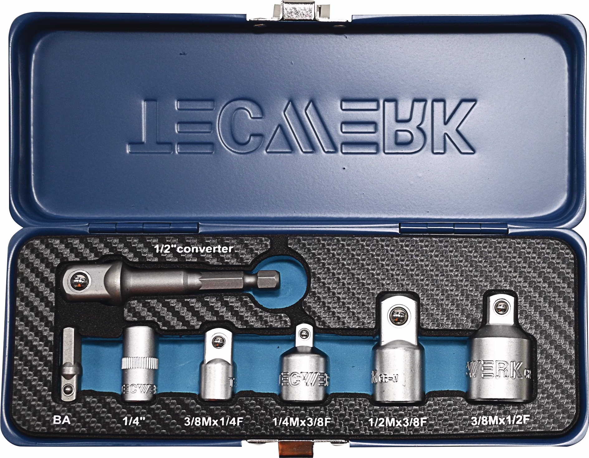 Adaptersatz 7-tlg.1/4-1/2 Zoll inkl.Maschinenadapter