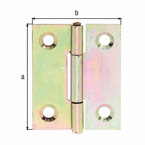 Scharnier H.41mm B.33mm S.1,0mm STA sdmverz.halbbreit