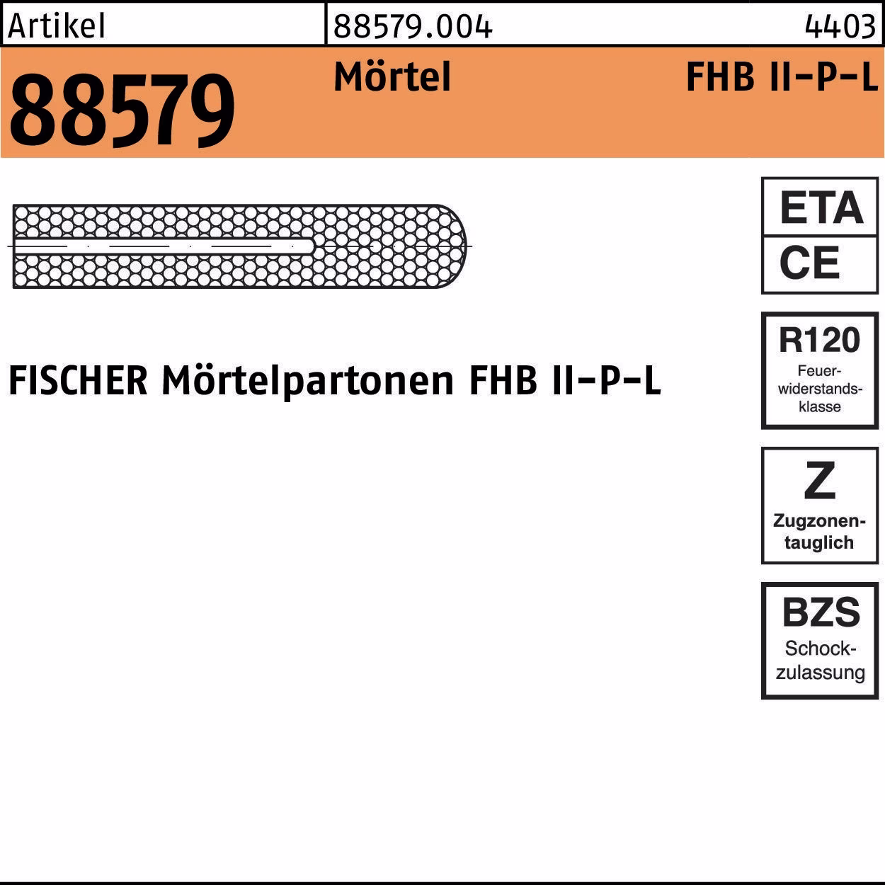 Mörtelpatrone R 88579
