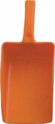 Handschaufel PP orange Blattmaß 190x140x75mm
