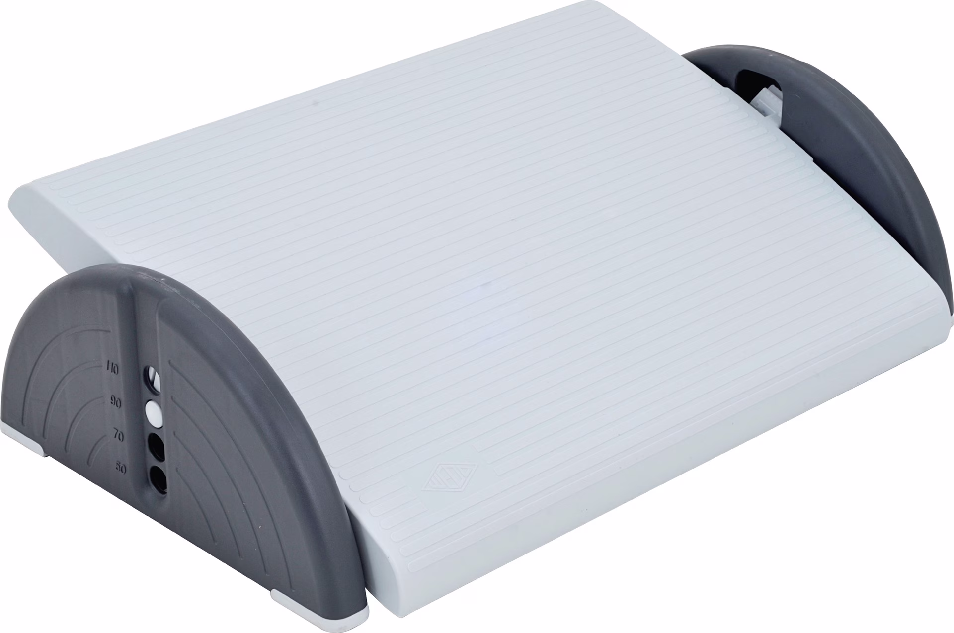 Fußstütze lichtgrau B520xT350xH140mm Höhenverstellung 4-fach 30-165mm