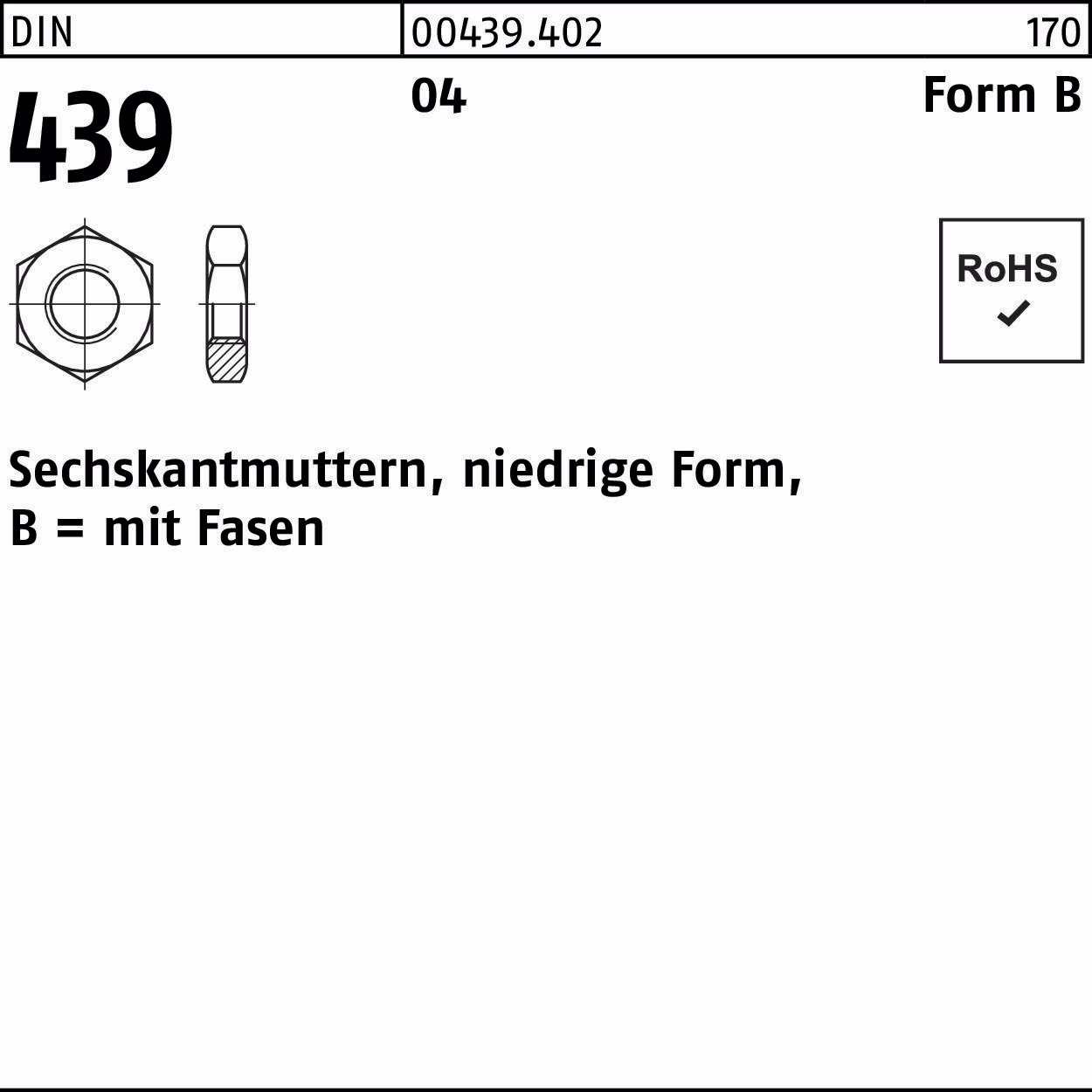 Sechskantmutter DIN BM
