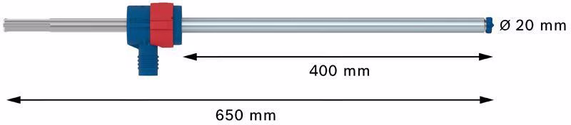 Hammerbohrer-Set EXPERT SDS Clean max-8X D.20,0mm Gesamt-L.650mm