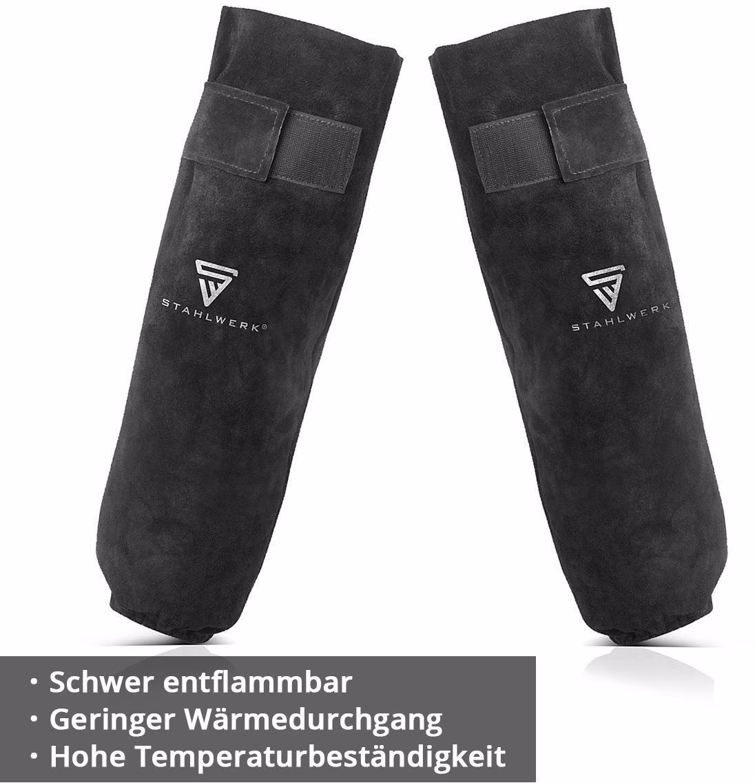 Schweißerärmel m.Klettverschluss Schwarz