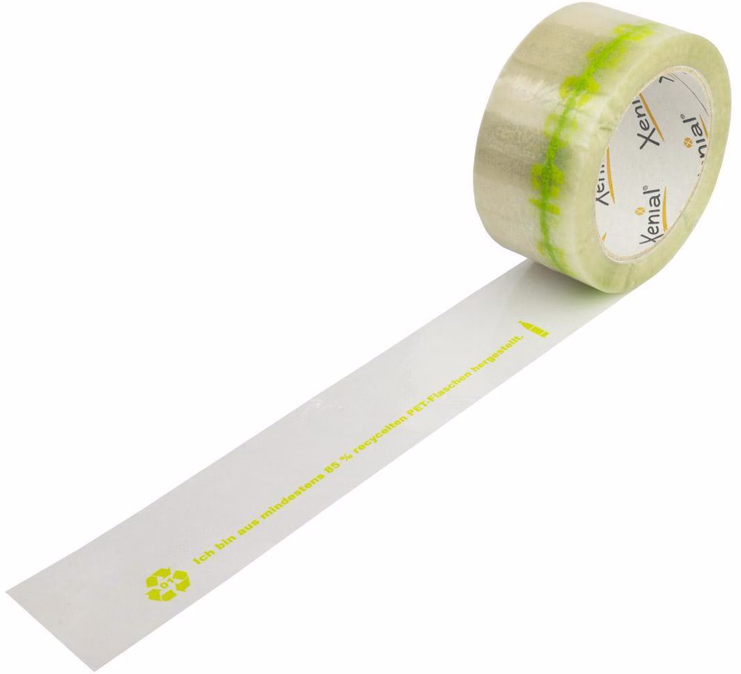 Klebeband Breite 50mm Länge 100m Stärke 37µ transparent recyceltes PET