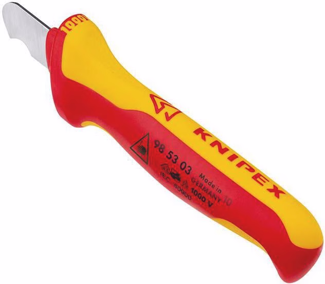 Abmantelungsmesser L.155mm Klingen-L.28mm VDE Mehrkomponentengriff