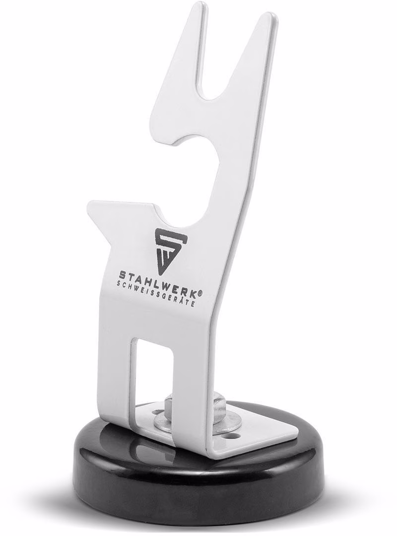 Brennerhalter m.magnetischem Standfuß weiß