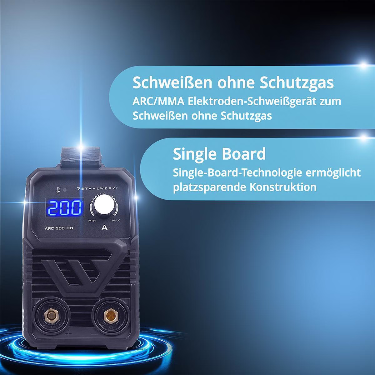 Elektrodenschweißgerät ARC 200 MD m.Zub.20-200 A