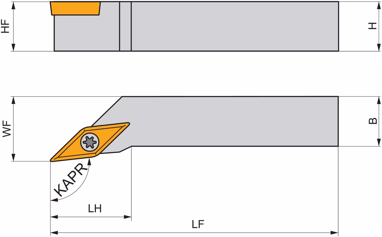 Drehwerkzeughalter ISO SVXBR 1616 H 11 Funkt.-Länge 100mm Rechtslauf