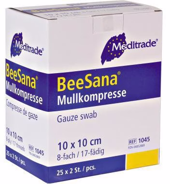 Mullkompresse 1005517 10x10cm einzeln steril 25 St./Pack.