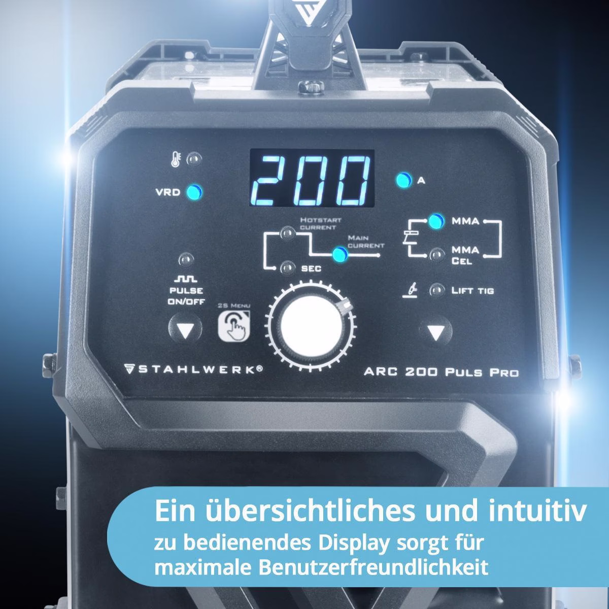 Elektrodenschweißgerät ARC 200 Puls Pro m.Zub.10-200 A