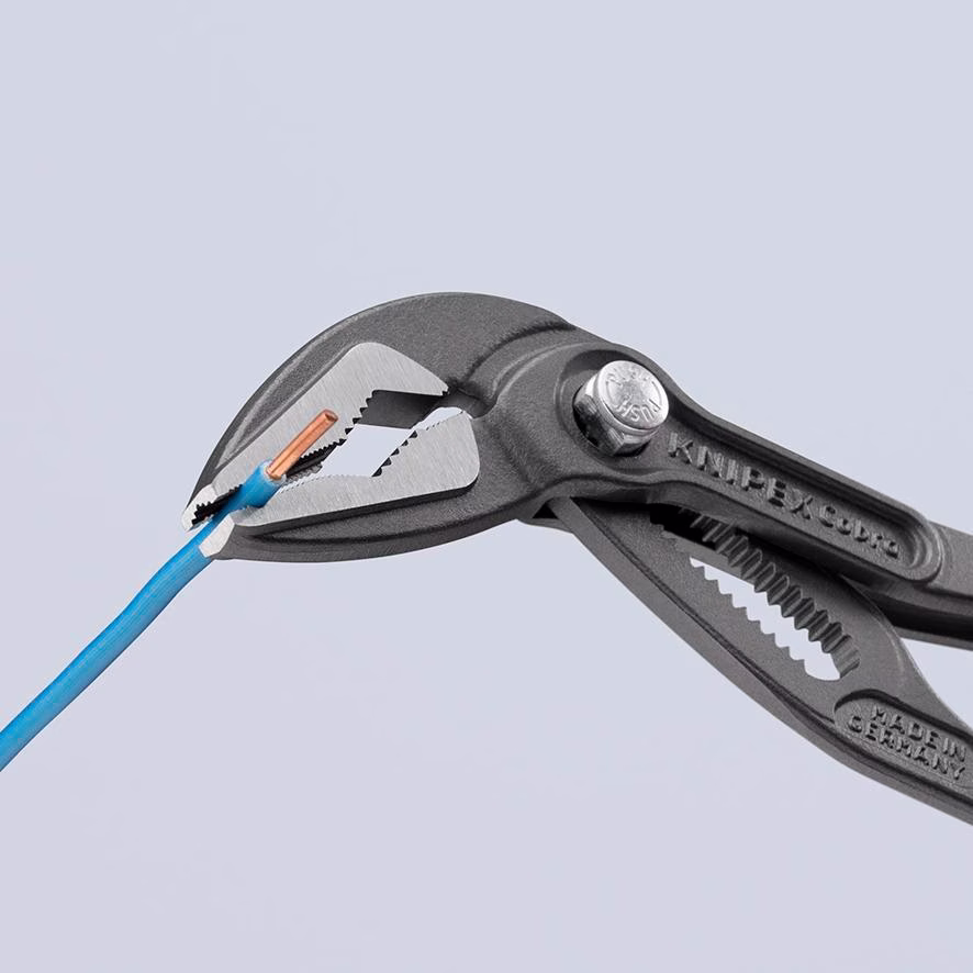 Wasserpumpenzange Cobra® ES L.180mm Spann-W.32mm grau atram.pol.