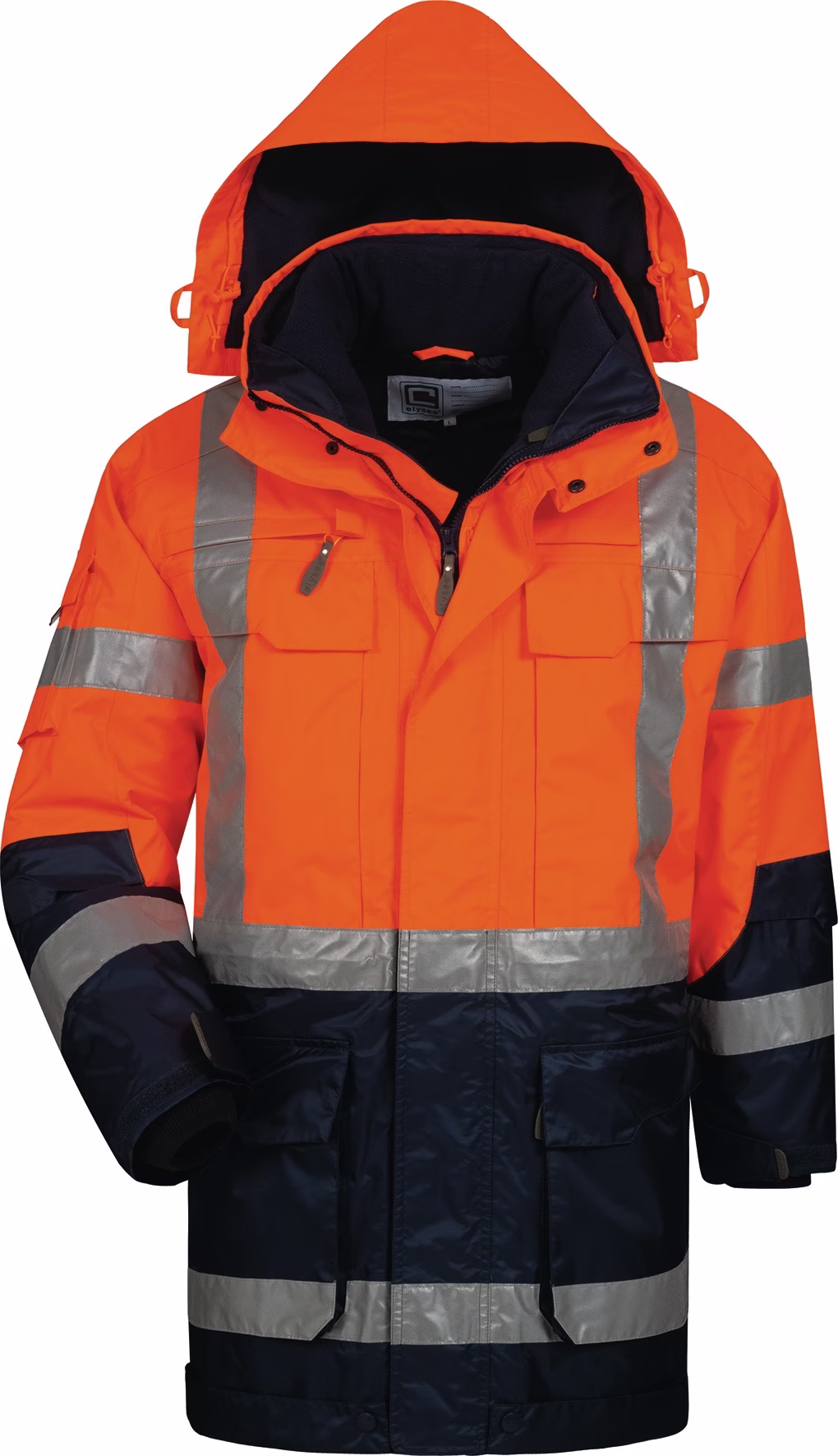Warnschutzparka Wallace Gr.M orange/marine