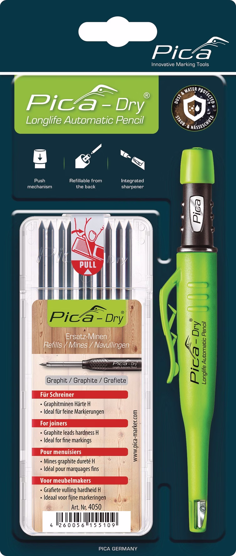 Bau-/Tieflochmarker Pica-Dry Farbe +Minenset 4000 871