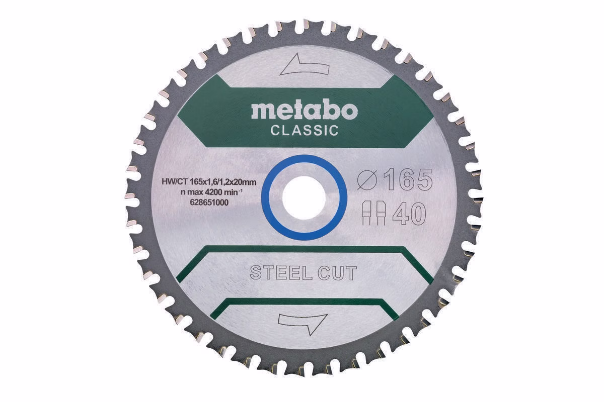 Kreissägeblatt steel cut classic D165x1,6/1,2xBohrung20mm Zähnezahl 40 FZFA/FZFA