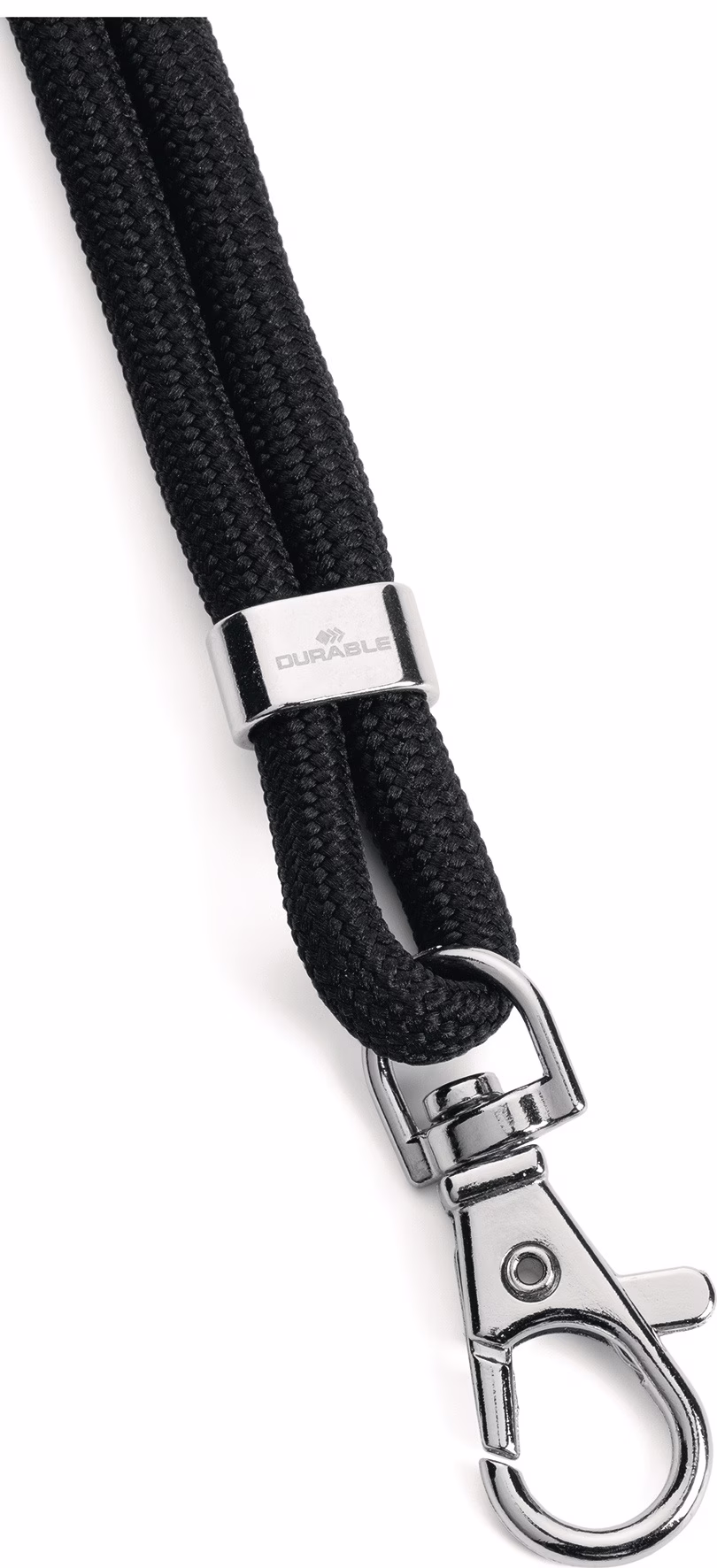 Cliphalter JoJo rundgewebt m.Karab.Band-L.460mm schwarz