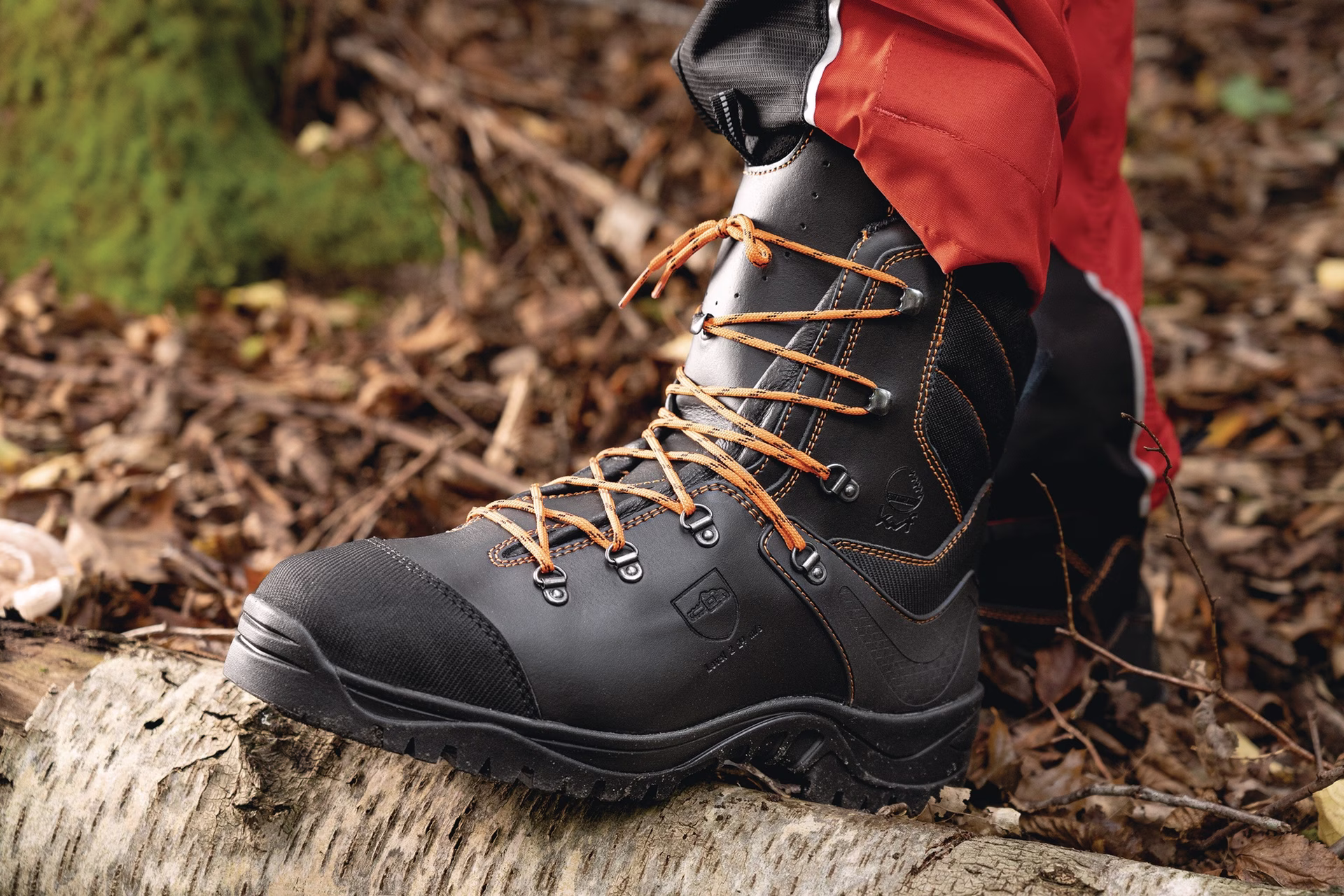 Forstsicherheitsstiefel KAILASH Gr.44 schwarz/orange GlattlederS3 HRO CI HI SRC