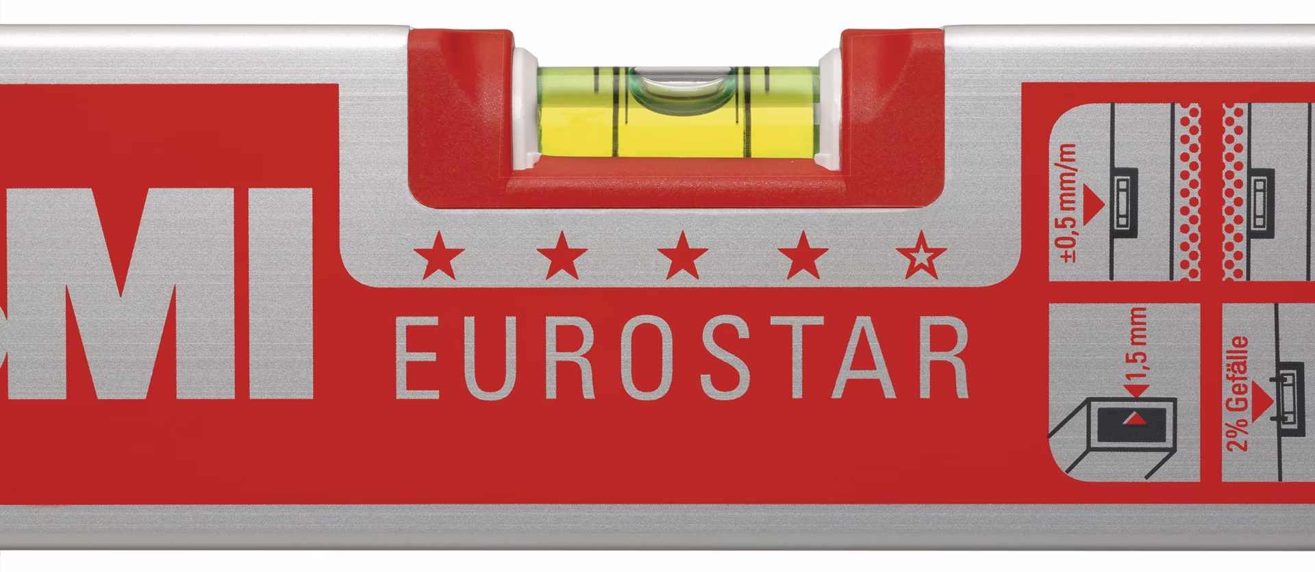 Wasserwaage EUROSTAR 690 E 30cm Alu.silber ± 0,5mm/m