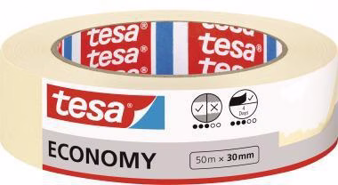 Kreppband (B x L) Naturkautschuk beige TESA