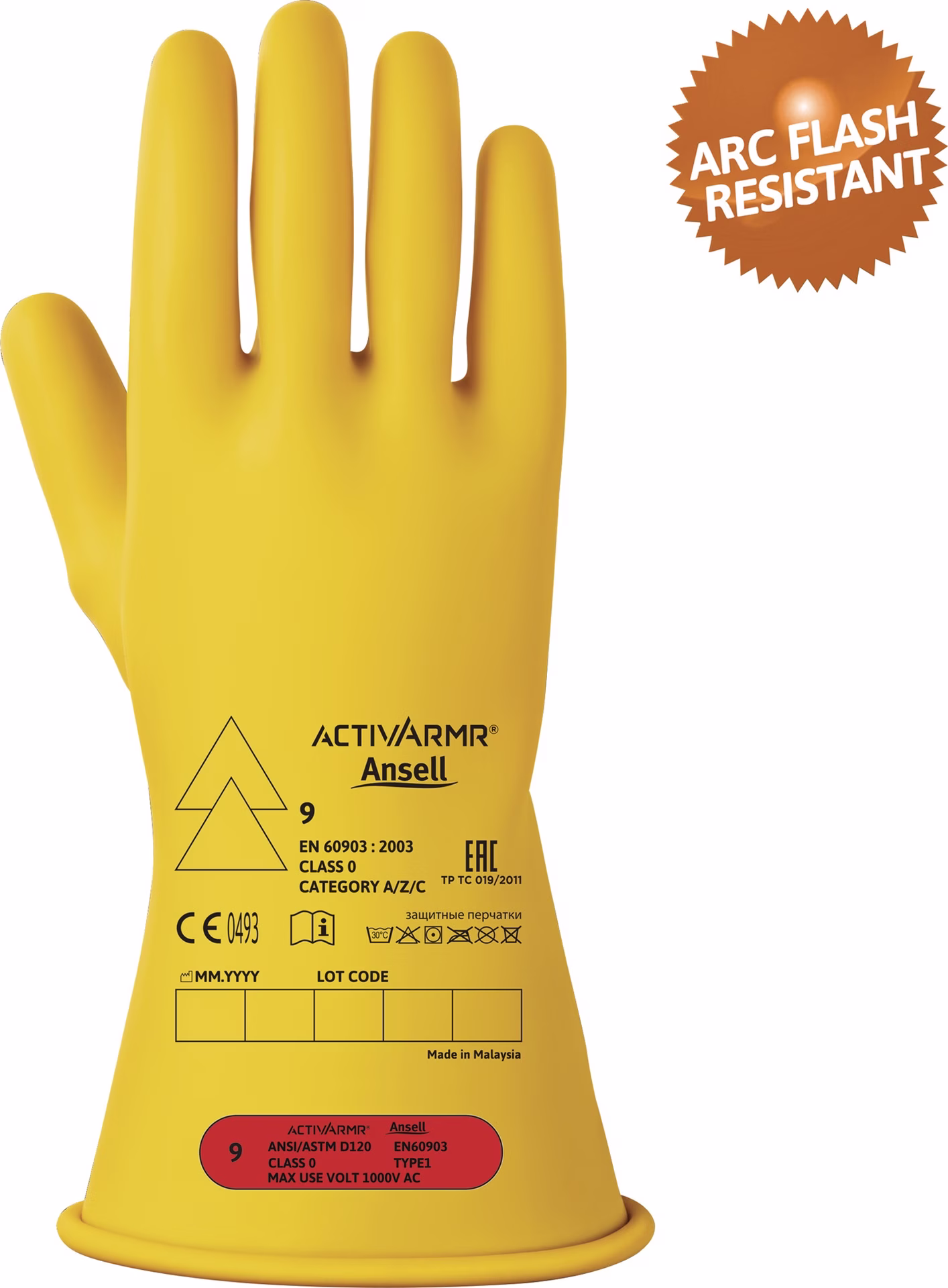 Elektrikerschutzhandschuh ActivArmr® RIG011Y EN 60903:2003 PSA-Kategorie III ANSELL