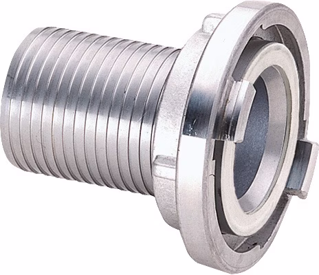 Saugkupplung gerillter Schlauchstutzen Storz Aluminium TEGUMA
