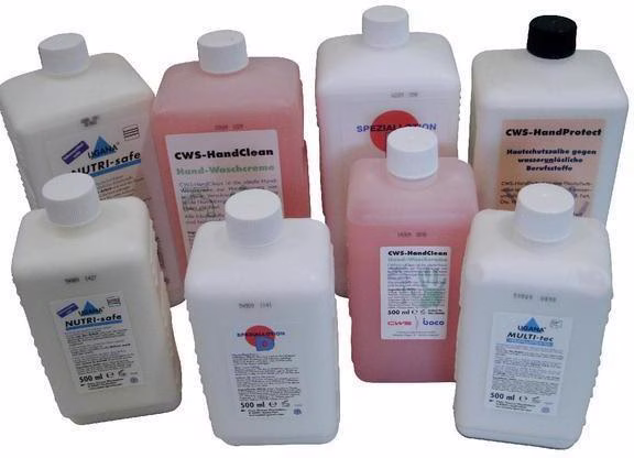HANDCARE 500ML/SPEZ.-LOTION D, 10Fl. flüssige Pflegemulsion
