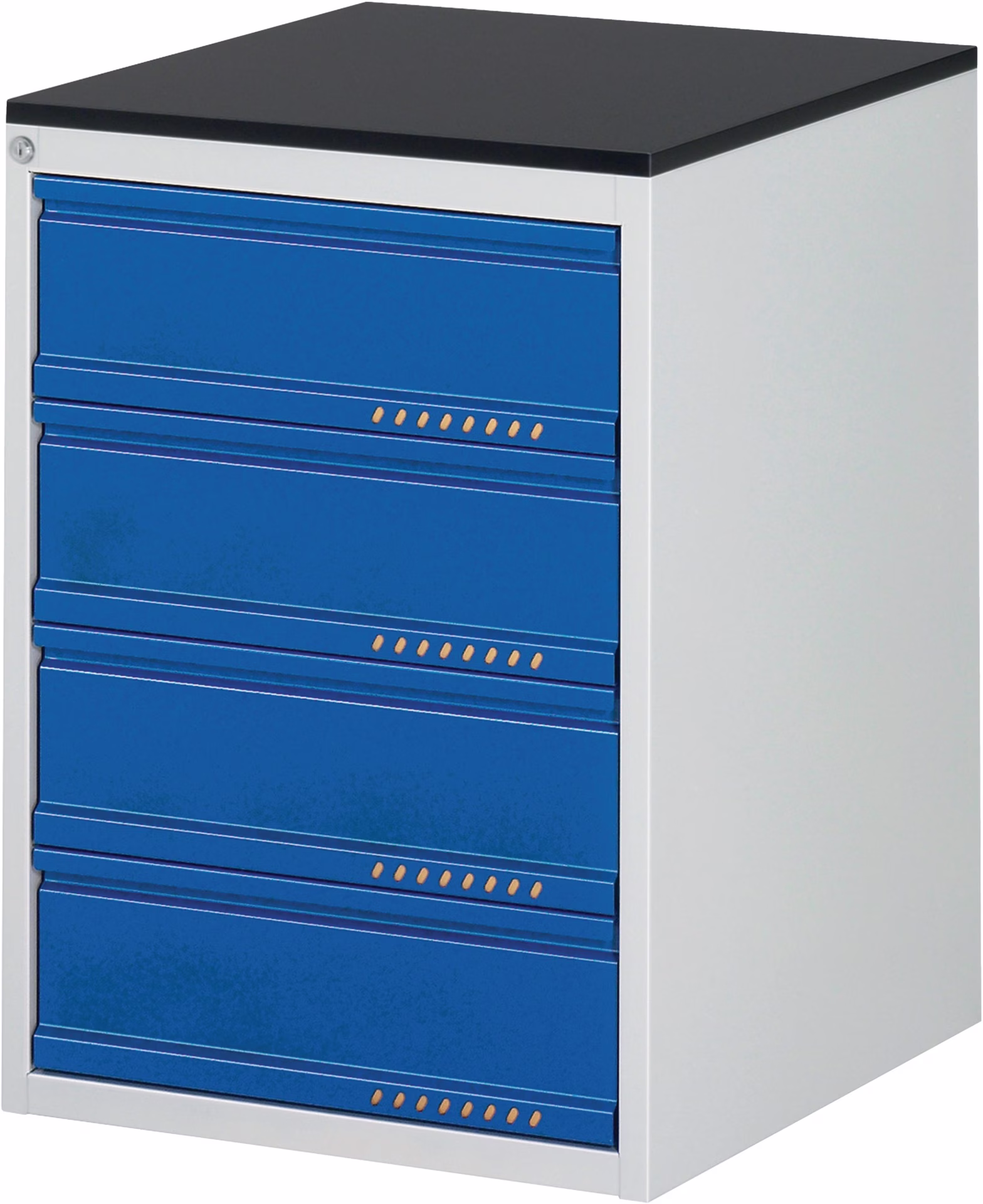 Schubladenschrank BK 650 H820xB580xT650mm grau/blau Schubl.Einfach