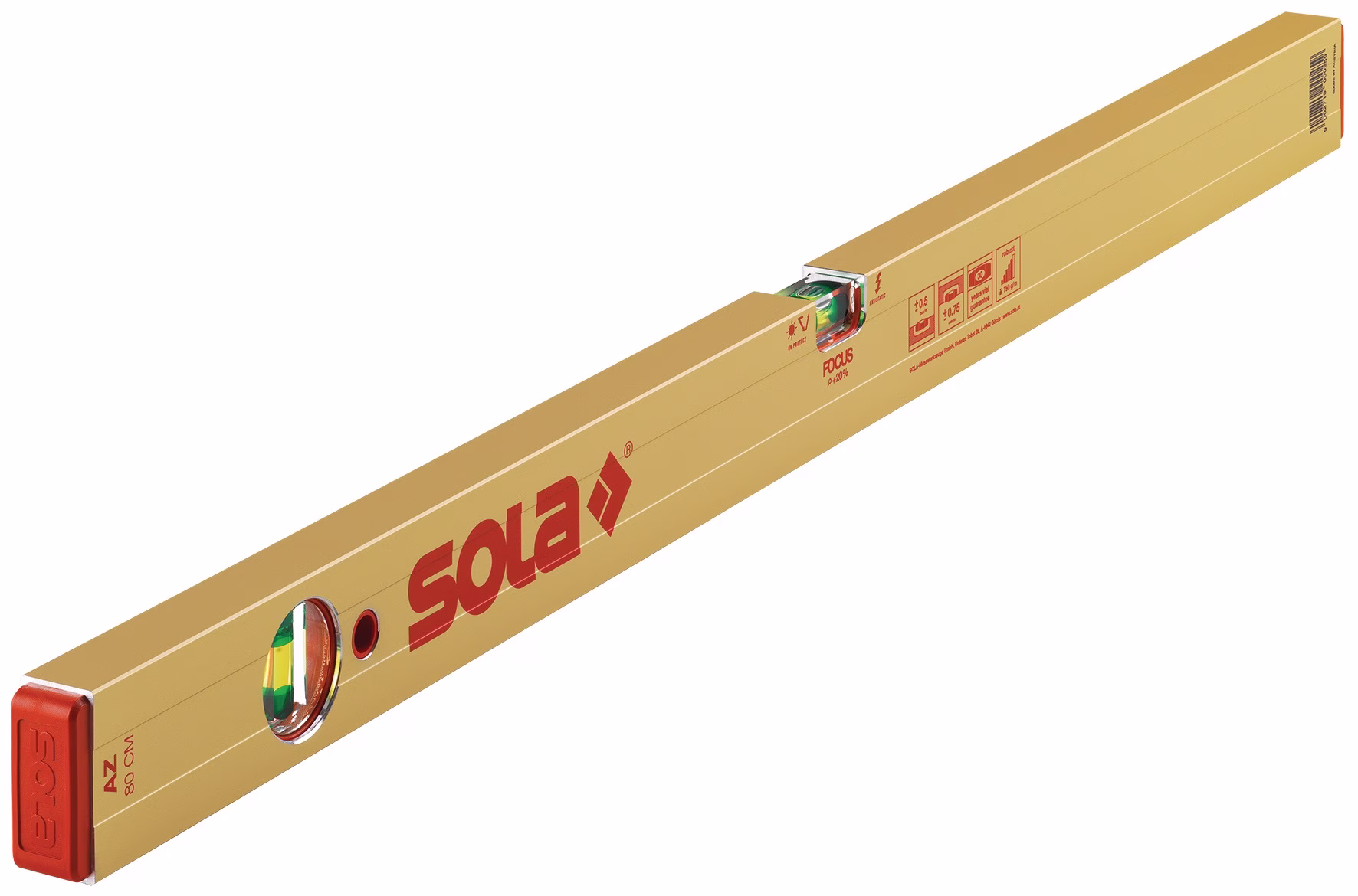 Wasserwaage AZ 40cm Alu.gold 0,5 mm/m