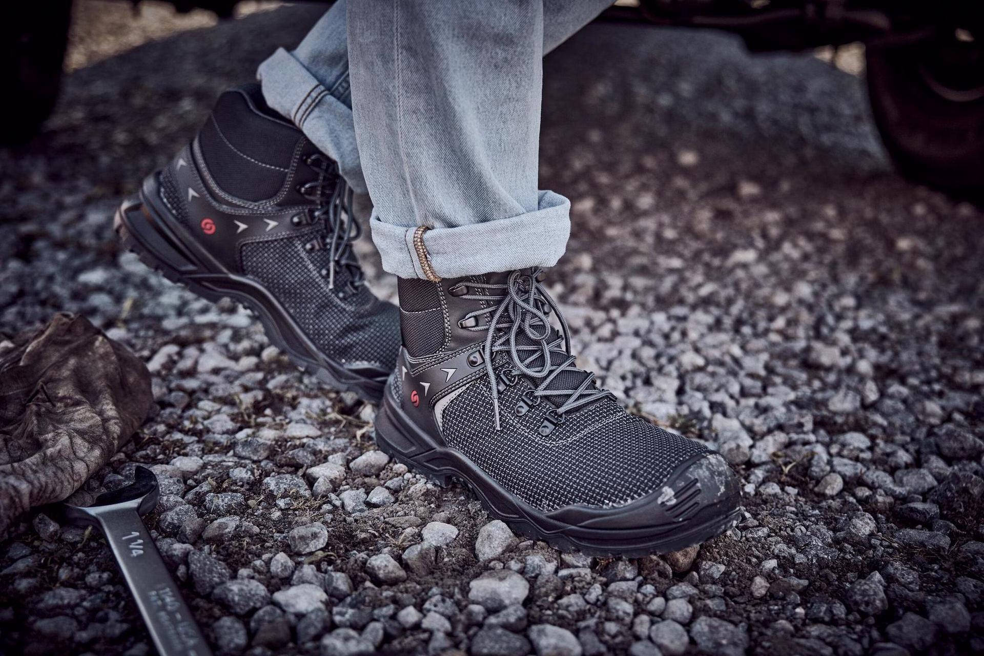 Sicherheitsstiefel Brandon Gr.39 W.12 schwarz S7S FO LG SR ESD