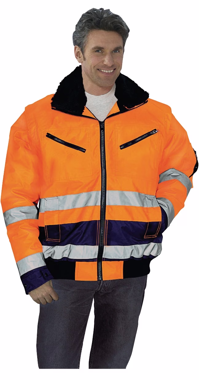 Warnschutz-Pilotenjacke Gr.L orange/marine
