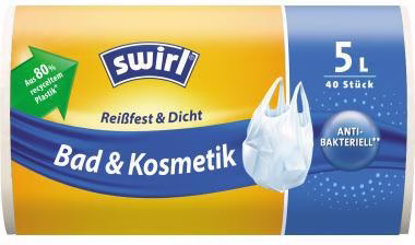 Müllbeutel 215642 Tragegriff 5l 40 St./Pack.