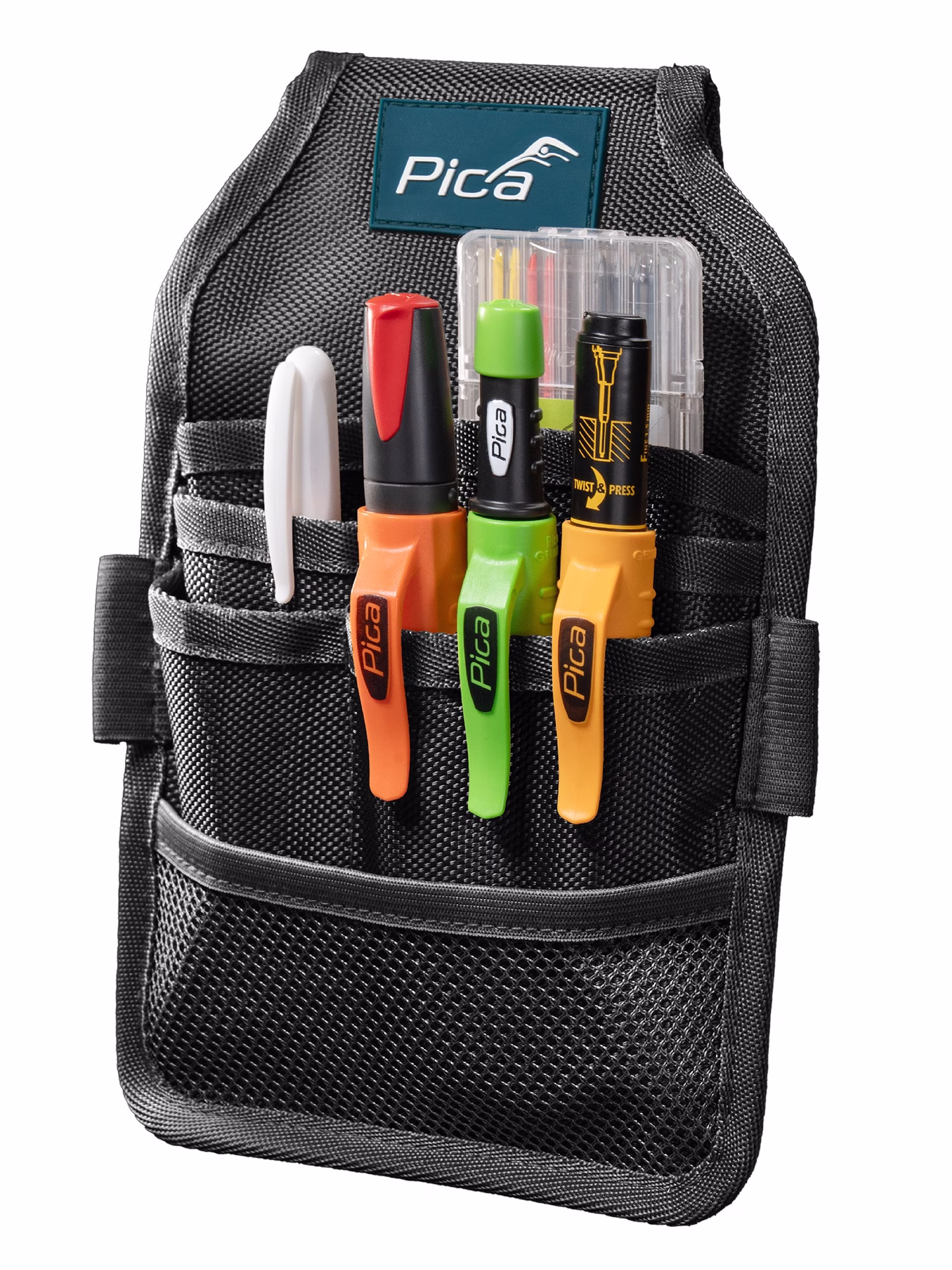 Werkzeug-Set Gürteltasche Master-Belt schwarz Inhalt 5-teilig Polyester 1680D, beidseitig PICA
