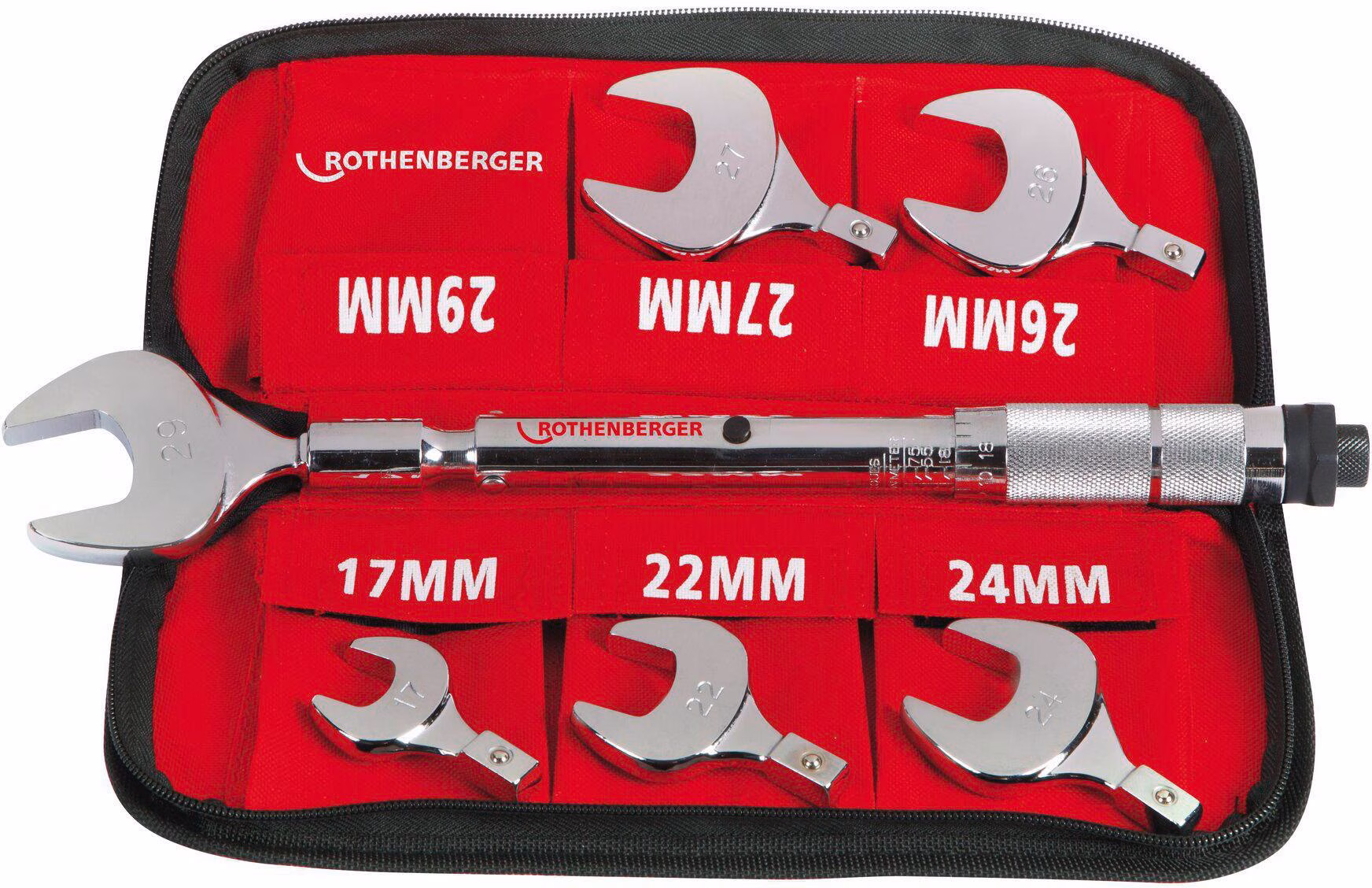 Drehmoment-Gabelschlüssel-Set SW 17-22-24-26-27-29mm