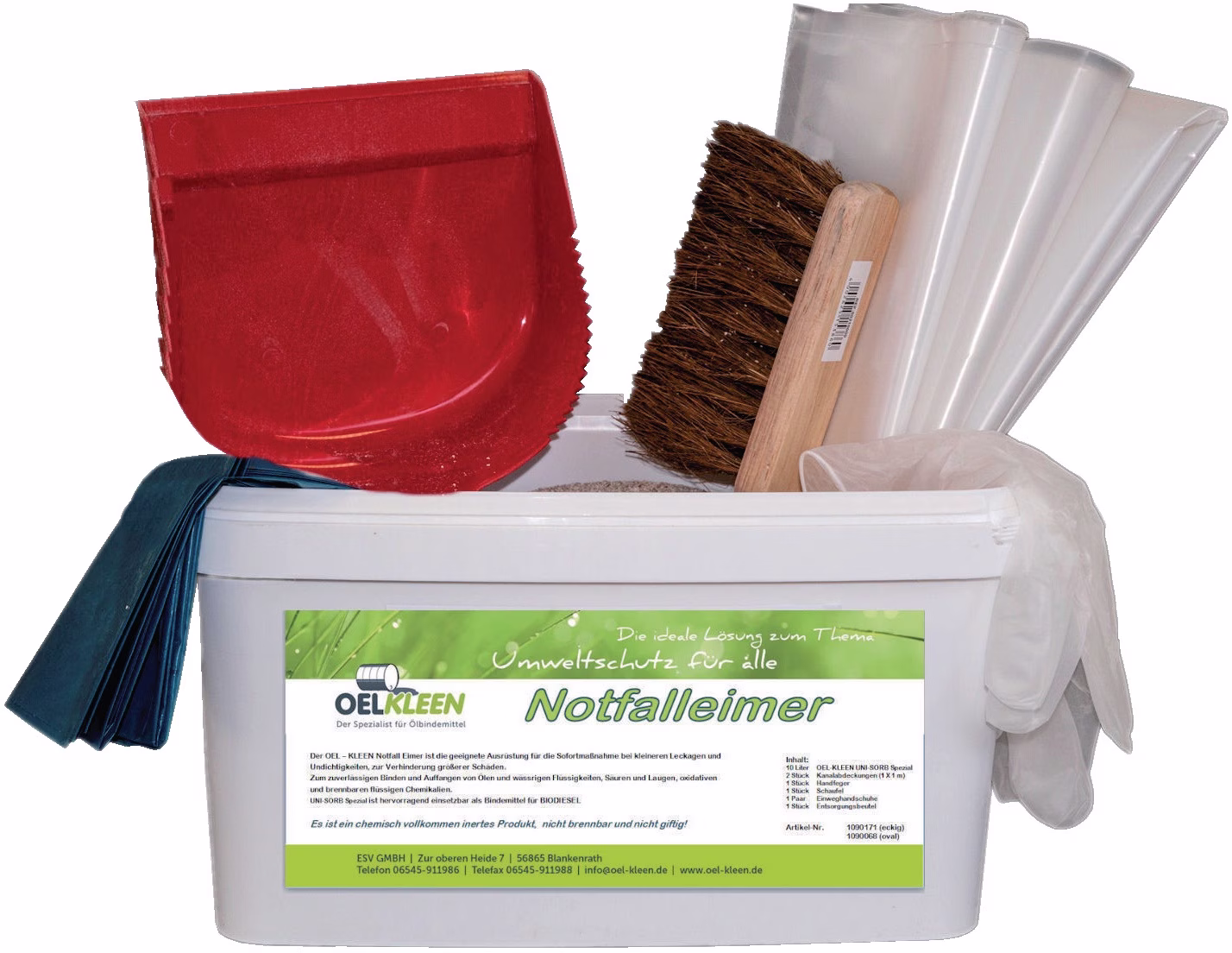 Notfalleimer Inh.7-tlg.bindet b.max.3 l/Eimer Eimer
