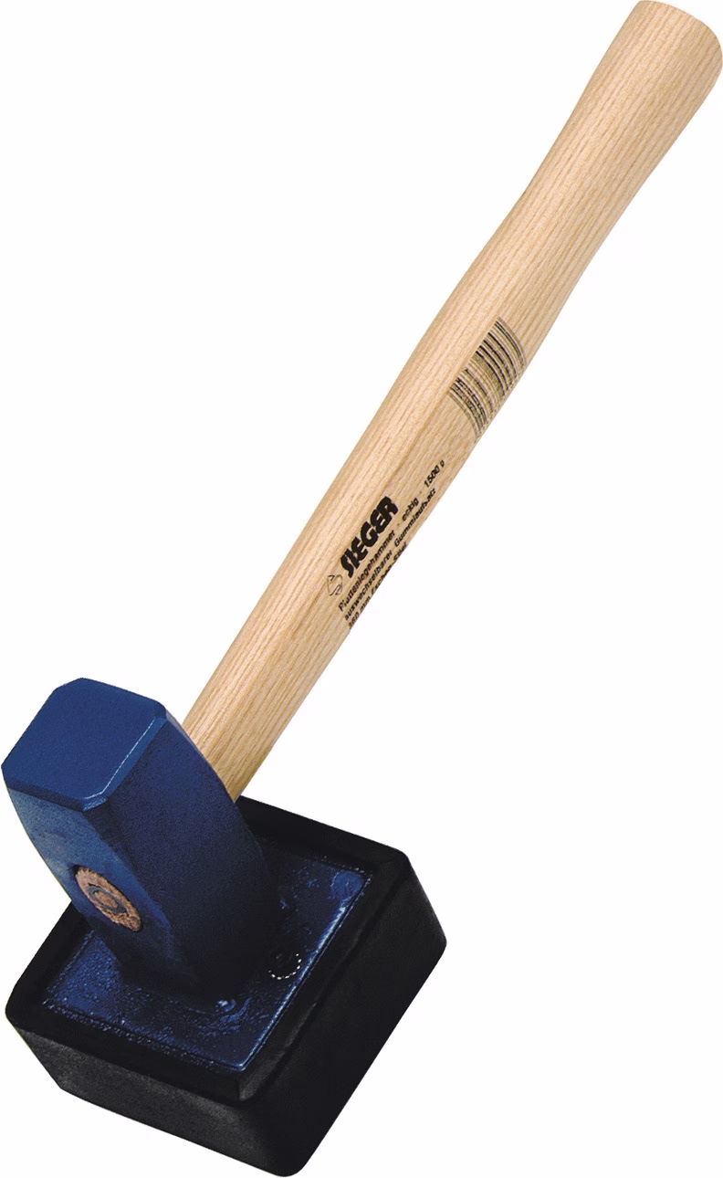 Plattenlegerhammer 2485g holz- u.ringverkeilt L.41,5cm Stiel-L.38cm