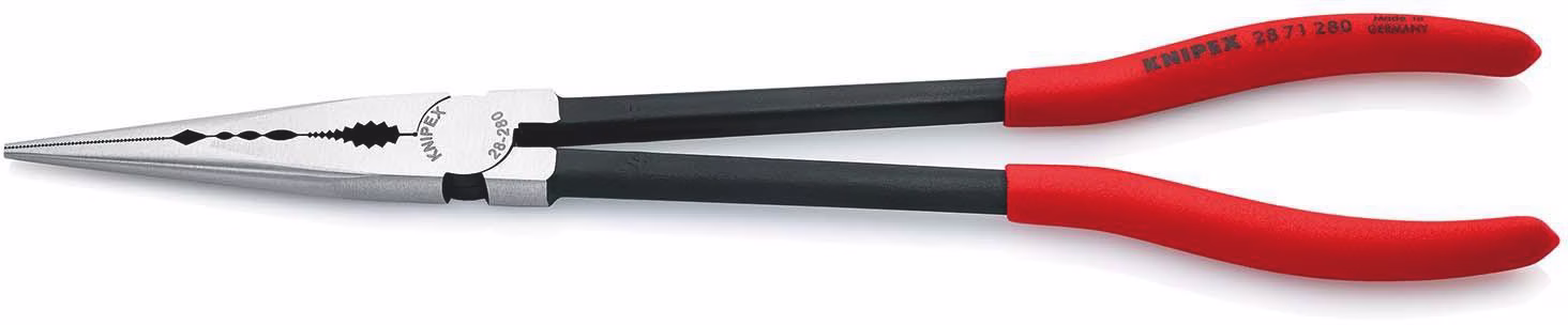 Montierzange L.280mm pol.Ku.-Überzug Spitze ger