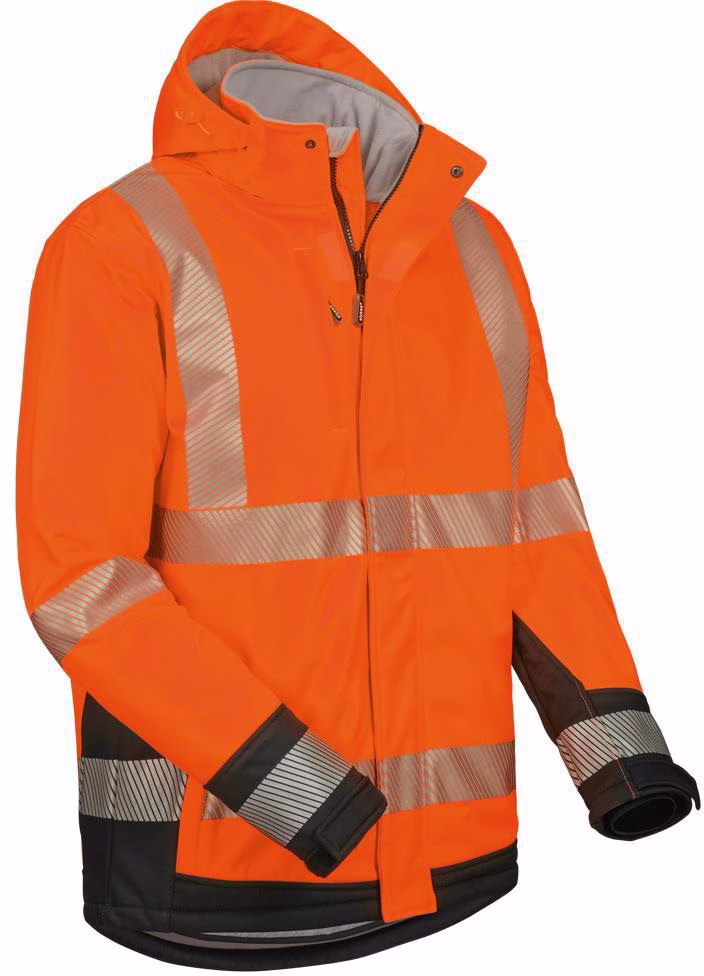 Warnschutz-Softshelljacke Lukas Gr.XXL orange/schwarz