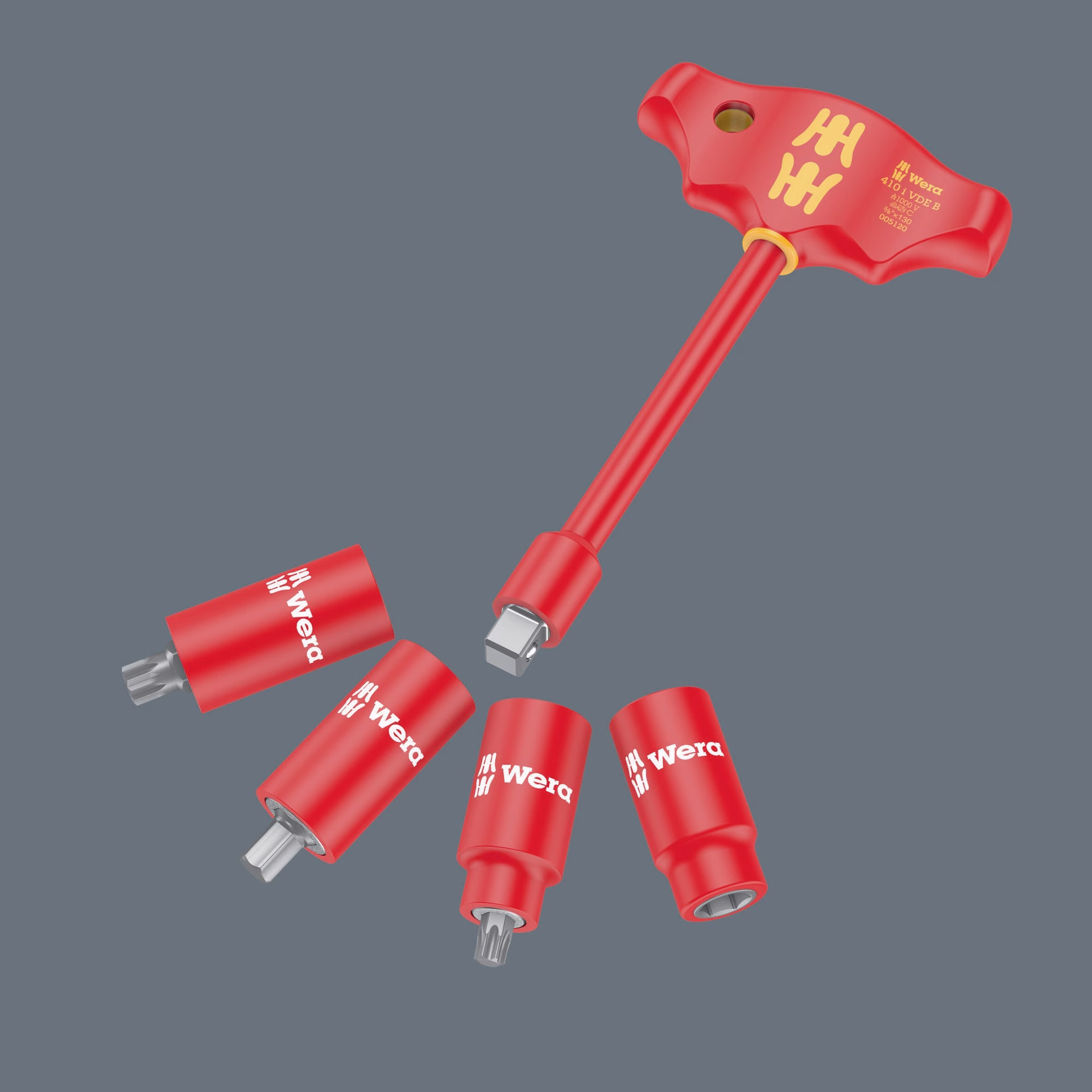 Adapterschraubendreher 410 iVDE B f.3/8Zoll Steckschlüsseleinsätze Innenvierkant