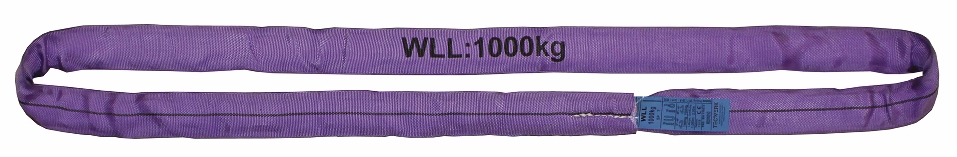 Rundschlinge DIN EN 1492-2 Umfang 2m violett Tragf.einf.1000kg