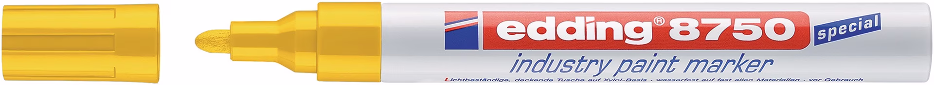 Industrie-Lackmarker 8750 gelb Strich-B.2-4mm Rundspitze